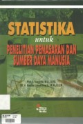 Statistika Untuk Penelitian Pemasaran dan Sumber Daya Manusia