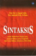 SINTAKSIS UNTUK MAHASISWA STRATA SATU JURUSAN BAHASA ATAU LINGUISTIK DAN GURU SMA ATAU SMK cetakan kedua